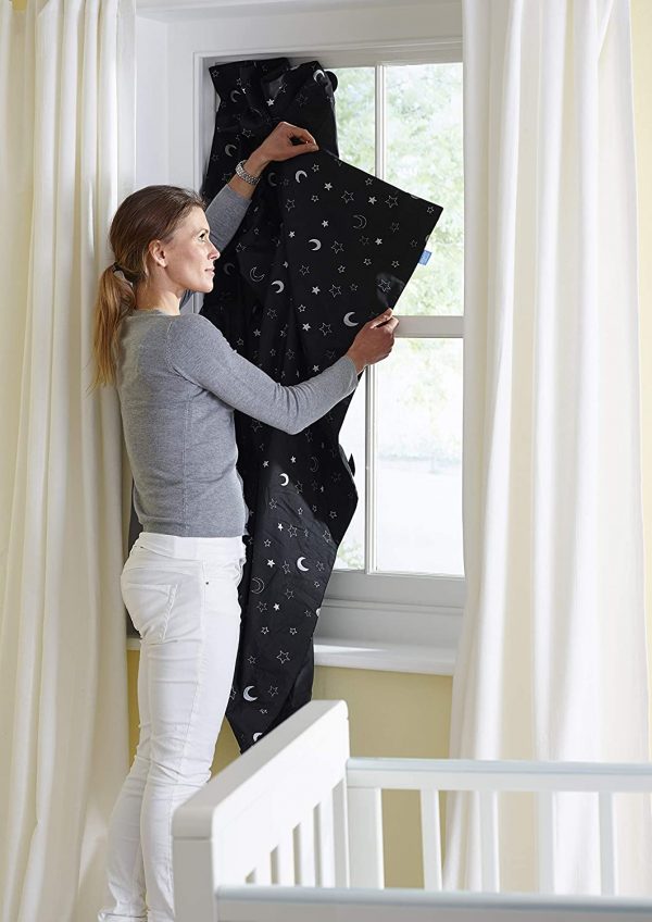 The Gro Company Stars and Moons Gro Anywhere Portable Blackout Blind with Suction Cups