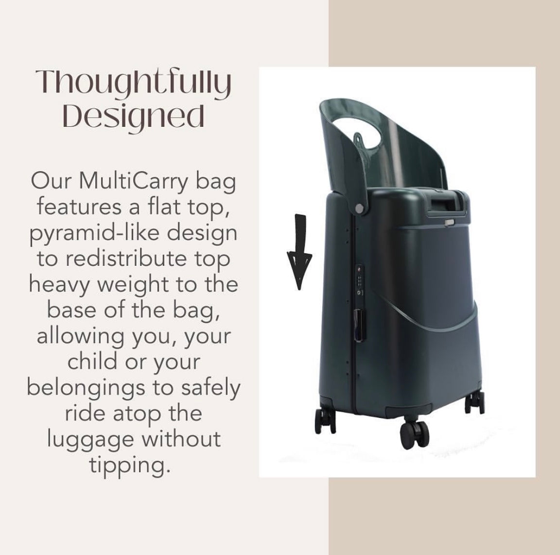 MiaMily Ride-On Carry On Suitcase