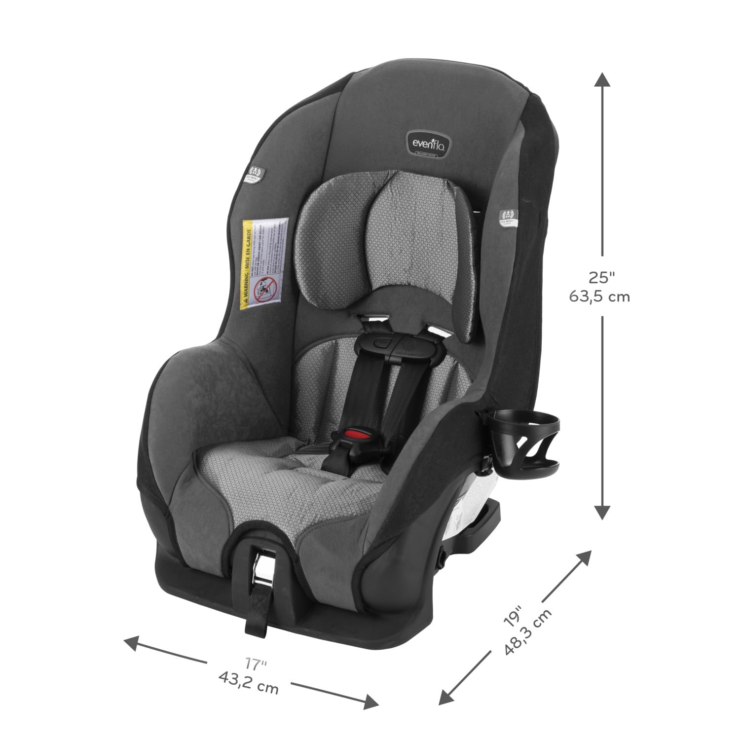 Evenflo Tribute LX FMVSS 213 FAA approved UK Car Seat Hire
