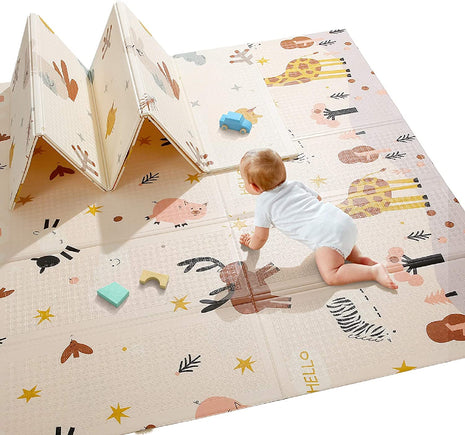 Extra Large Thick Baby Crawling Mat - Portable ,Waterproof & Non Toxic Soft Foam