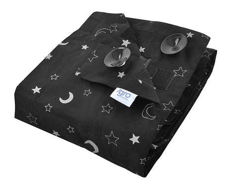 The Gro Company Stars and Moons Gro Anywhere Portable Blackout Blind with Suction Cups