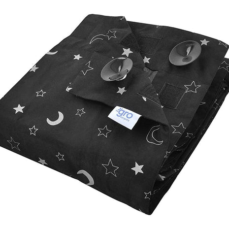 The Gro Company Stars and Moons Gro Anywhere Portable Blackout Blind with Suction Cups