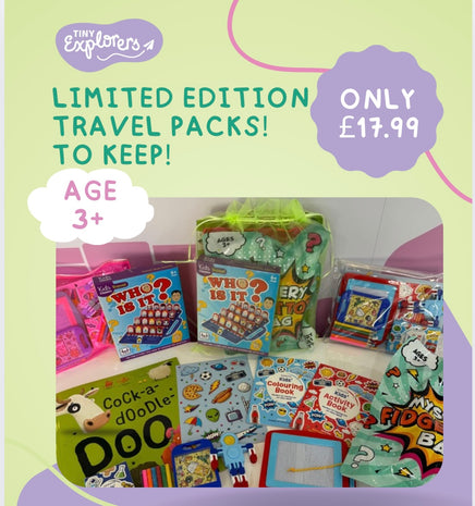 Kids Travel Toy Entertainment Pack Ages 3+ (to KEEP)! Limited Edition