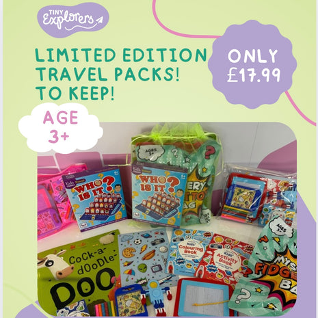 Kids Travel Toy Entertainment Pack Ages 3+ (to KEEP)! Limited Edition